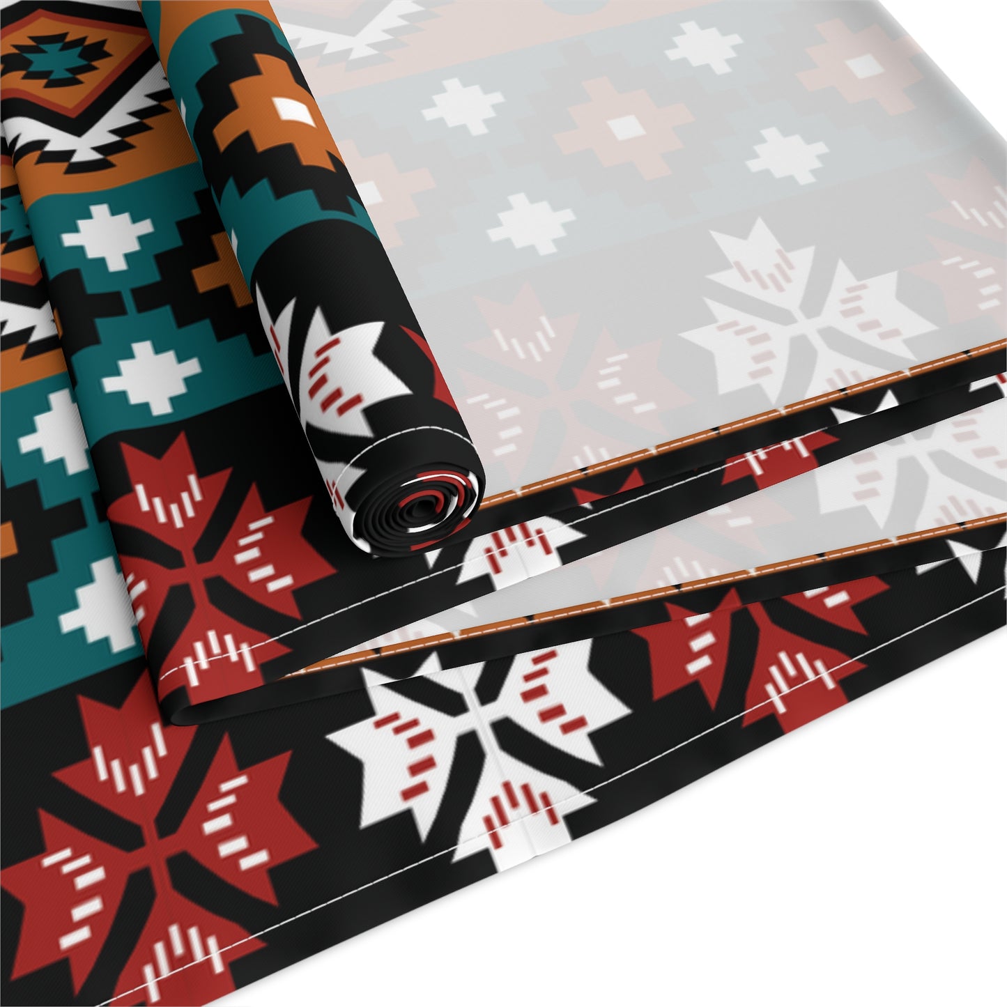 Aztec-Inspired Table Runner - Bold Patterns, Cotton Twill or Polyester - Ideal for Home Decor & Unique Gifts