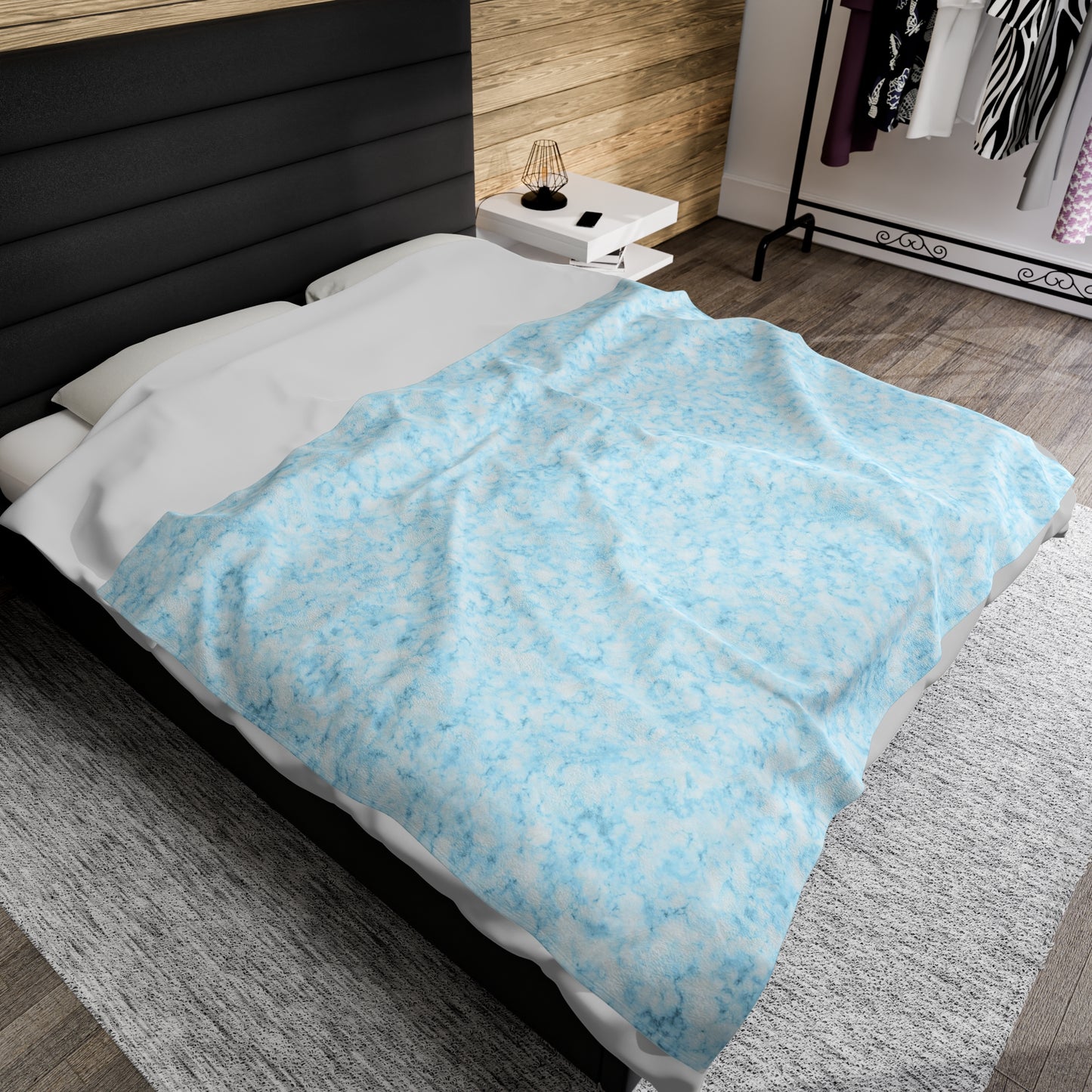 Marble Print Velveteen Plush Blanket | Soft, Elegant, Luxurious and Comforting | Available in Multiple Sizes