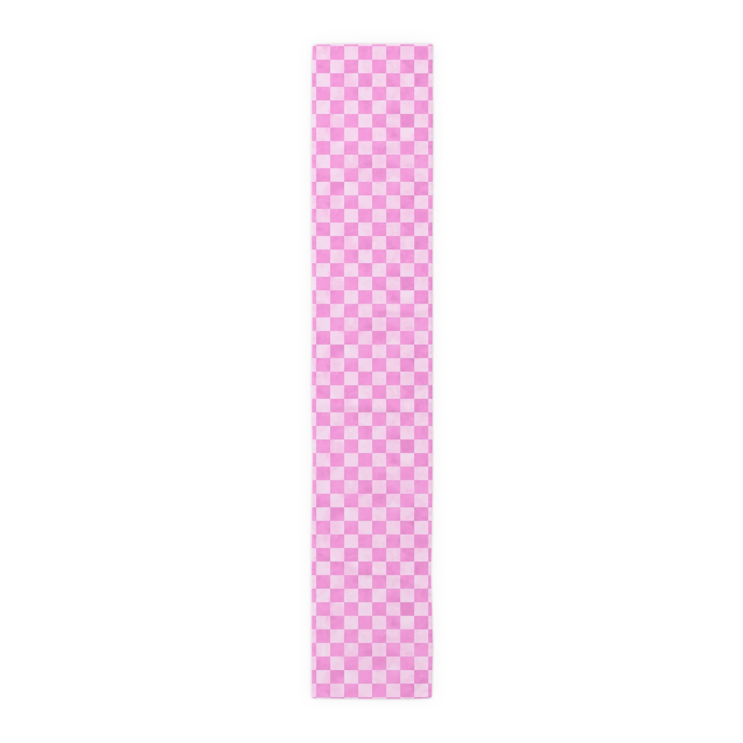 Pastel Checkered Table Runner - Soothing Playfulness, Cotton Twill or Polyester - Perfect for Refreshing & Modern Home Decor