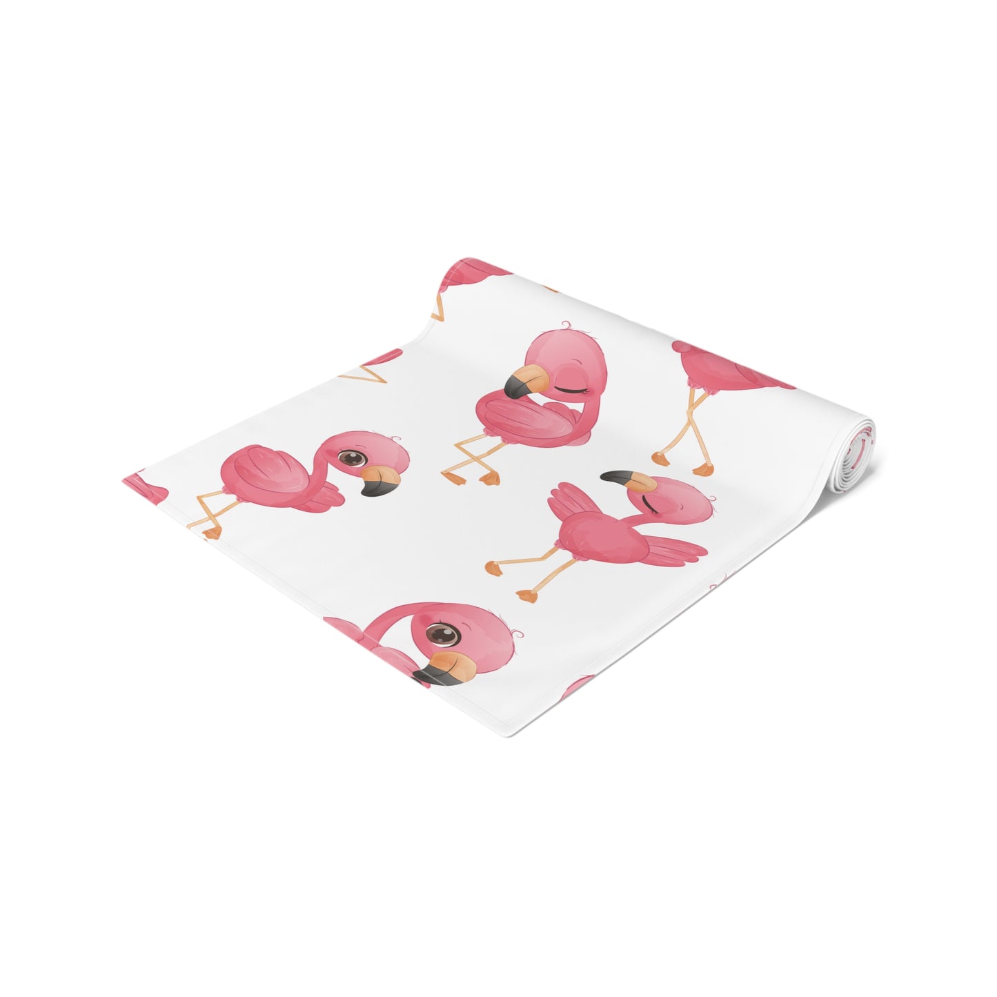 Flamingo Print Table Runner - Vibrant Elegance, Cotton Twill or Polyester - Perfect for Tropical Home Decor
