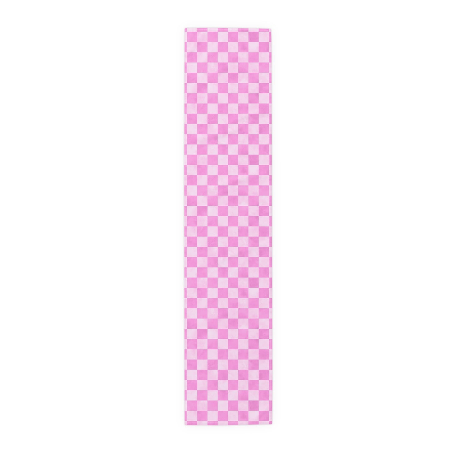 Pastel Checkered Table Runner - Soothing Playfulness, Cotton Twill or Polyester - Perfect for Refreshing & Modern Home Decor