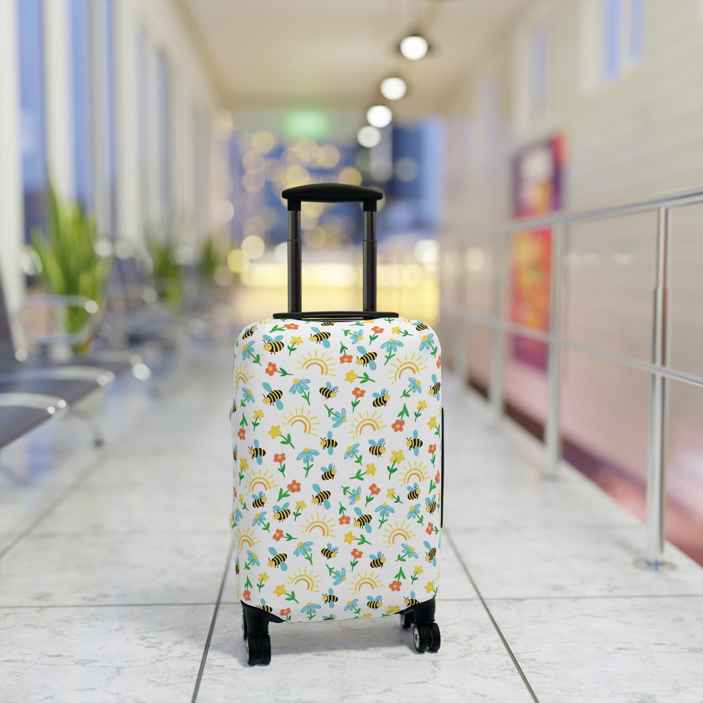 Honey Bee Luggage Cover - Bee Suitcase Cover