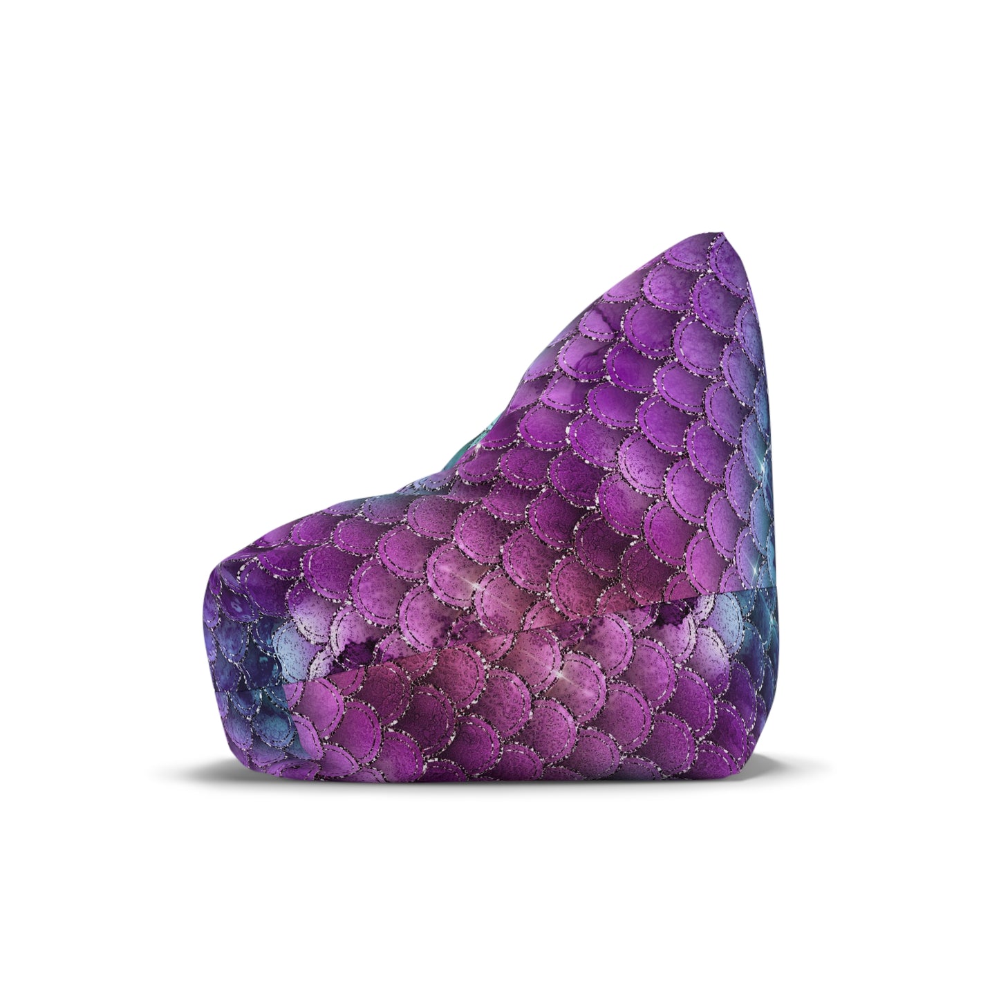 Mermaid Bean Bag Chair Cover - Enchanting Sea-Inspired Polyester Slipcover
