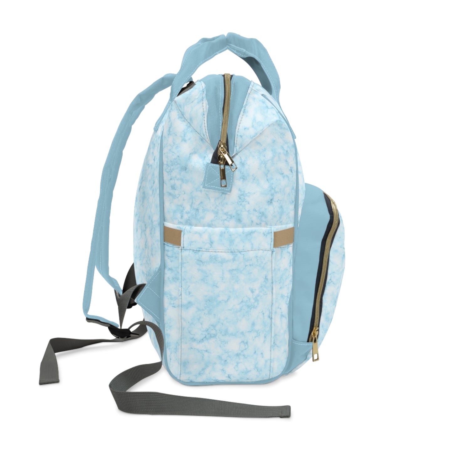 Marble Diaper Backpack - Multifunctional & Durable Nappy Bag with Elegant Marble Patterns, Perfect for Stylish Parents