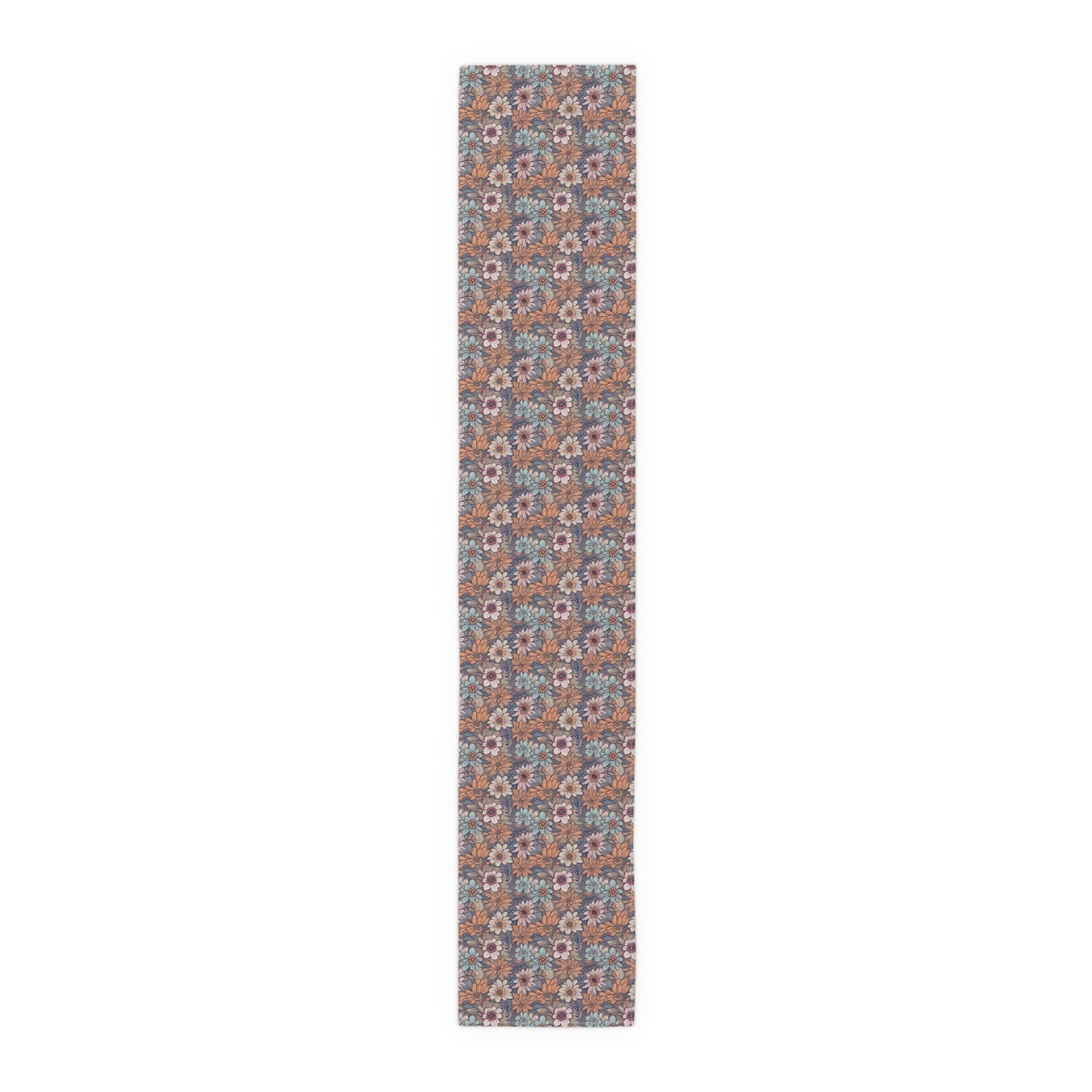 Boho Floral Table Runner - Vibrant Designs in Cotton Twill or Polyester - Ideal for Natural Home Decor