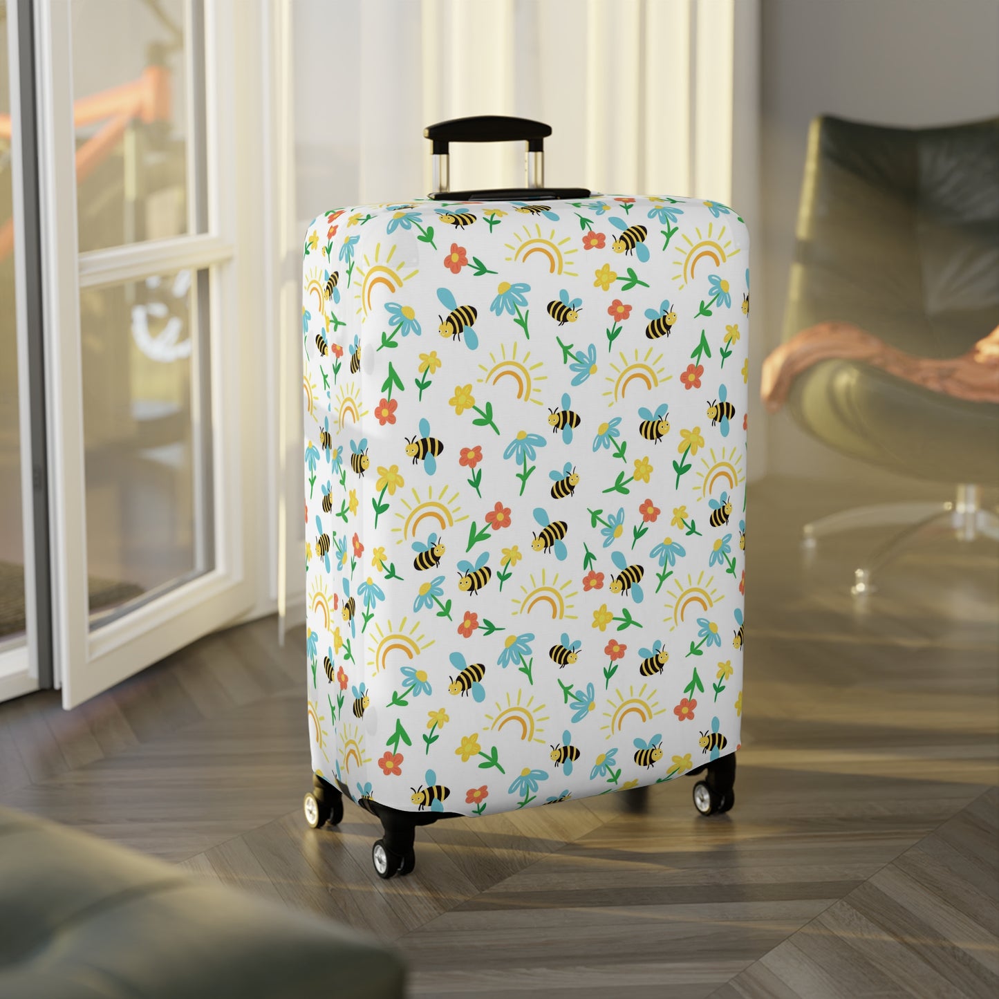 Honey Bee Luggage Cover - Bee Suitcase Cover