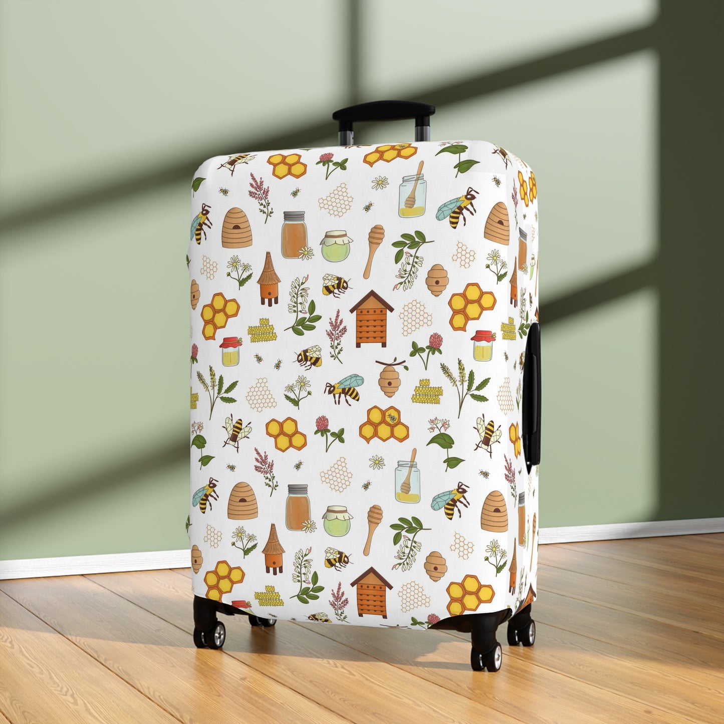 Honey Bee Luggage Cover - Bee Suitcase Cover
