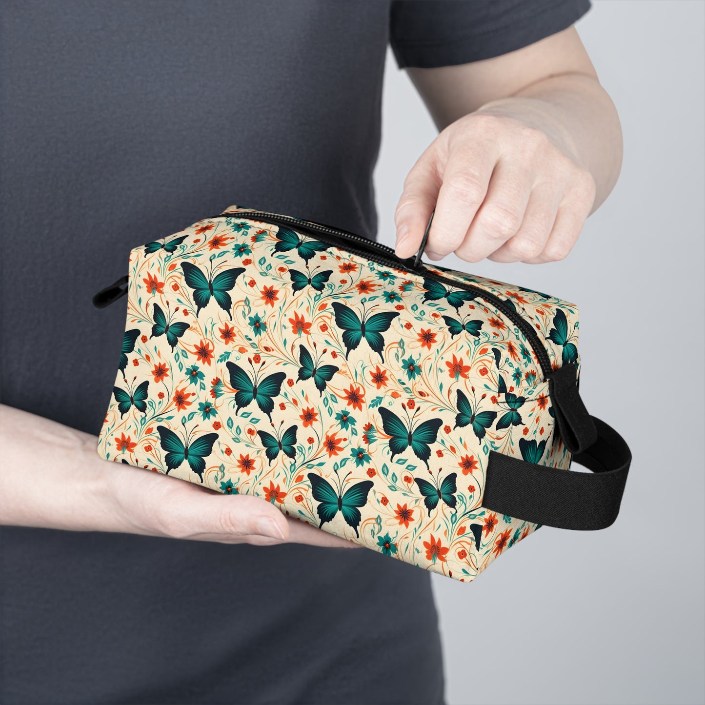 Butterfly Toiletry Bag | Durable & Water-Resistant Makeup Organizer | Perfect for Travel, Camping, College Dorms
