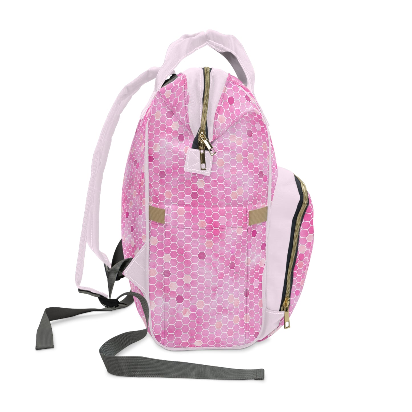 Honey Bee Diaper Backpack - Eco-Friendly & Stylish Baby Bag with Buzzing Bee Motifs, Perfect for Nature-Loving Parents