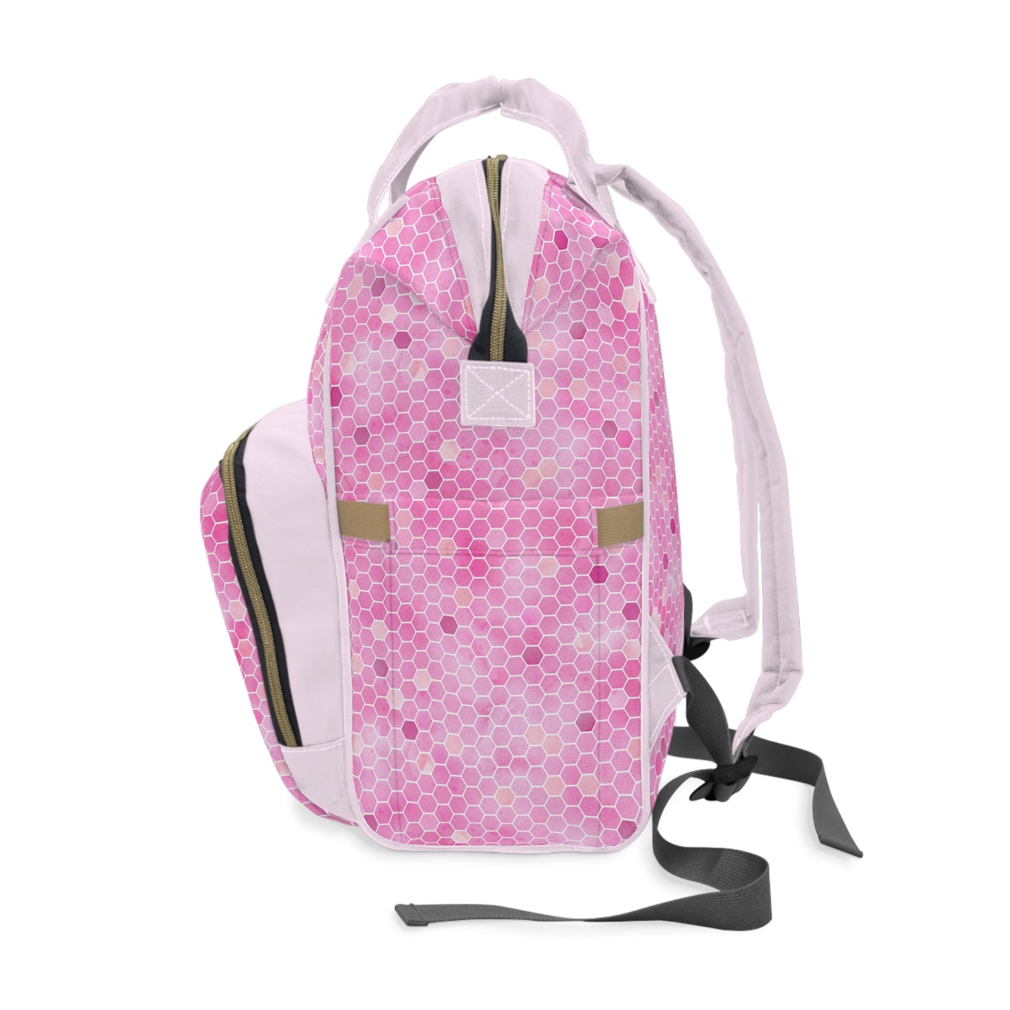 Honey Bee Diaper Backpack - Eco-Friendly & Stylish Baby Bag with Buzzing Bee Motifs, Perfect for Nature-Loving Parents