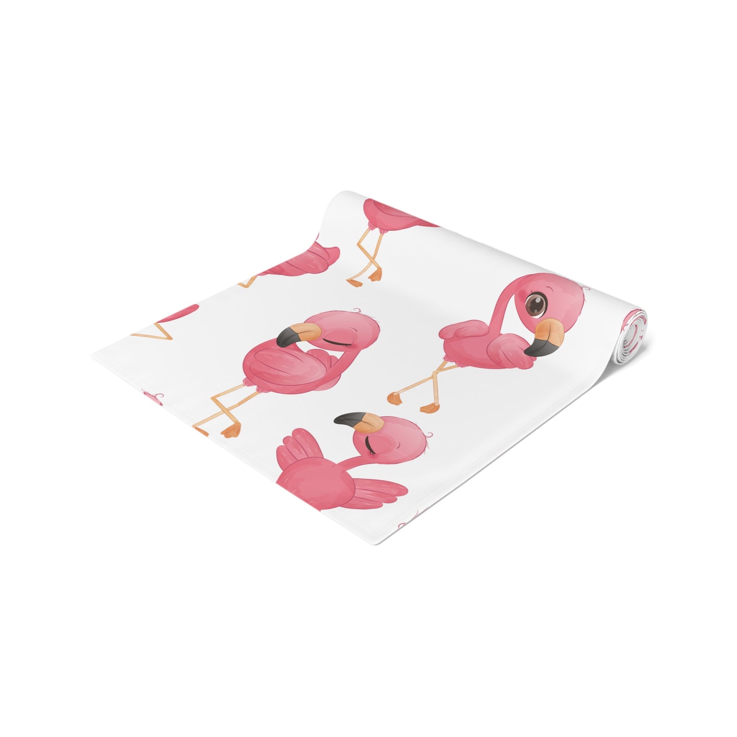 Flamingo Print Table Runner - Vibrant Elegance, Cotton Twill or Polyester - Perfect for Tropical Home Decor