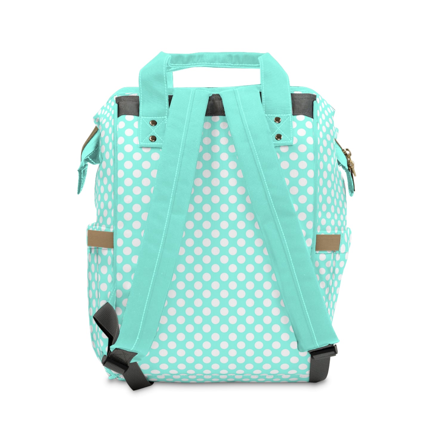 Pastel Polka Dot Diaper Backpack - Stylish & Multifunctional Baby Bag with Polka Dot Patterns, Perfect for Trendy Parents