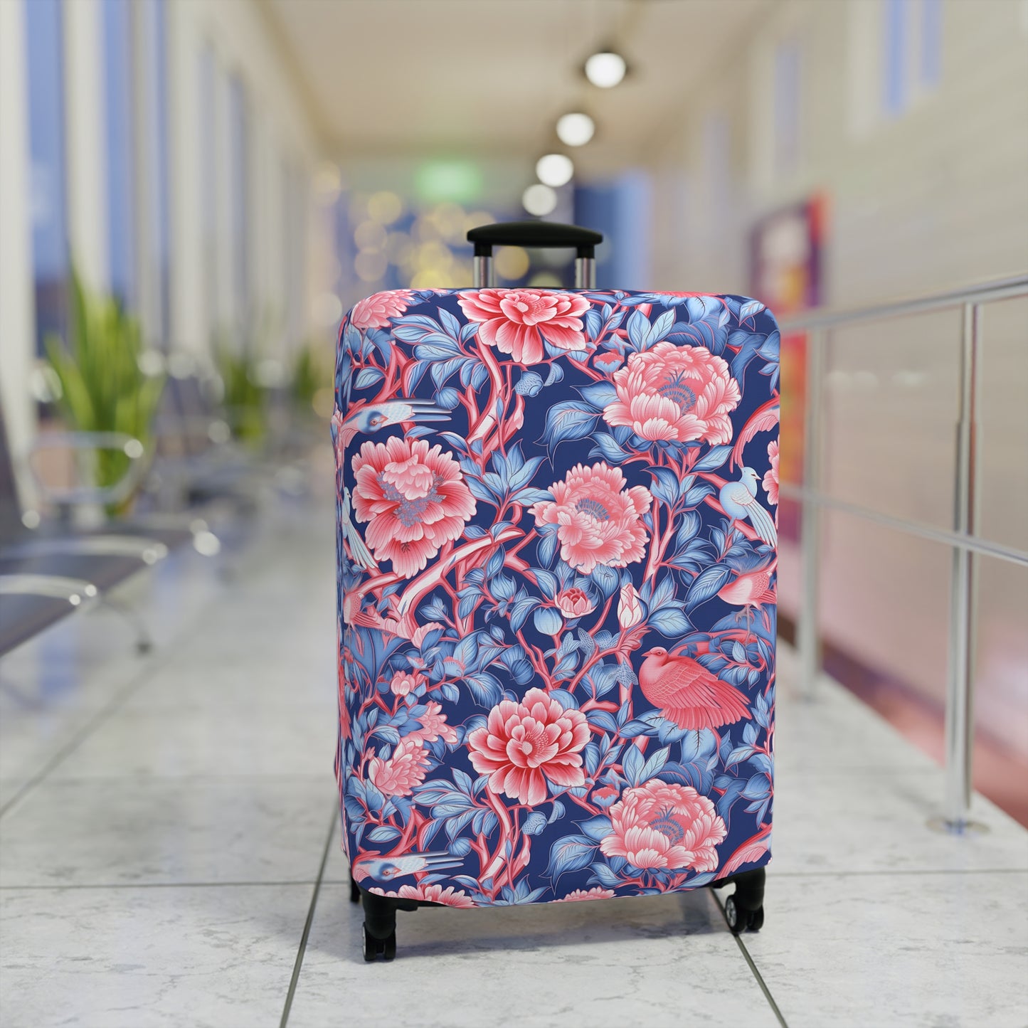 Chinoiserie Luggage Cover - Elegant Suitcase Protector