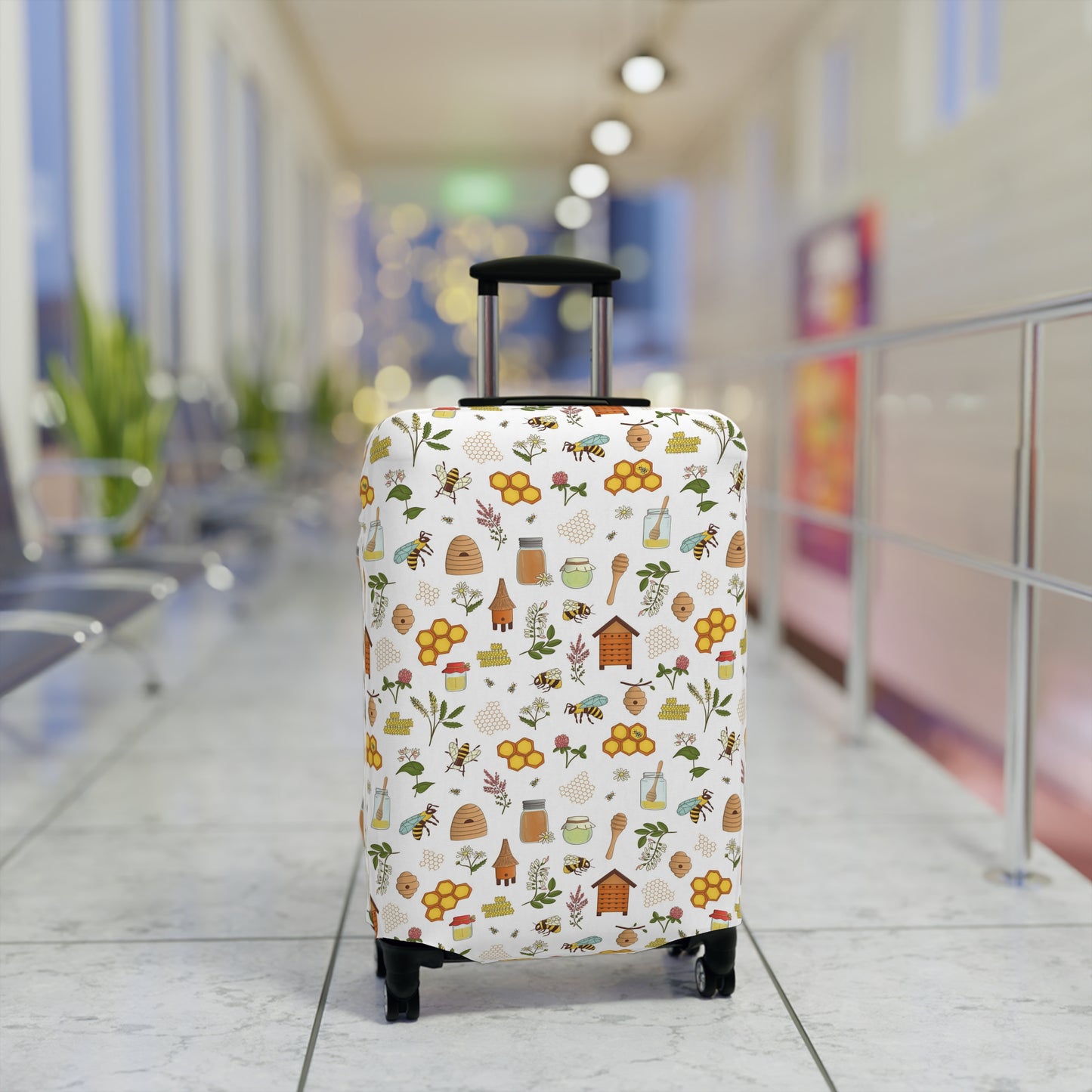 Honey Bee Luggage Cover - Bee Suitcase Cover