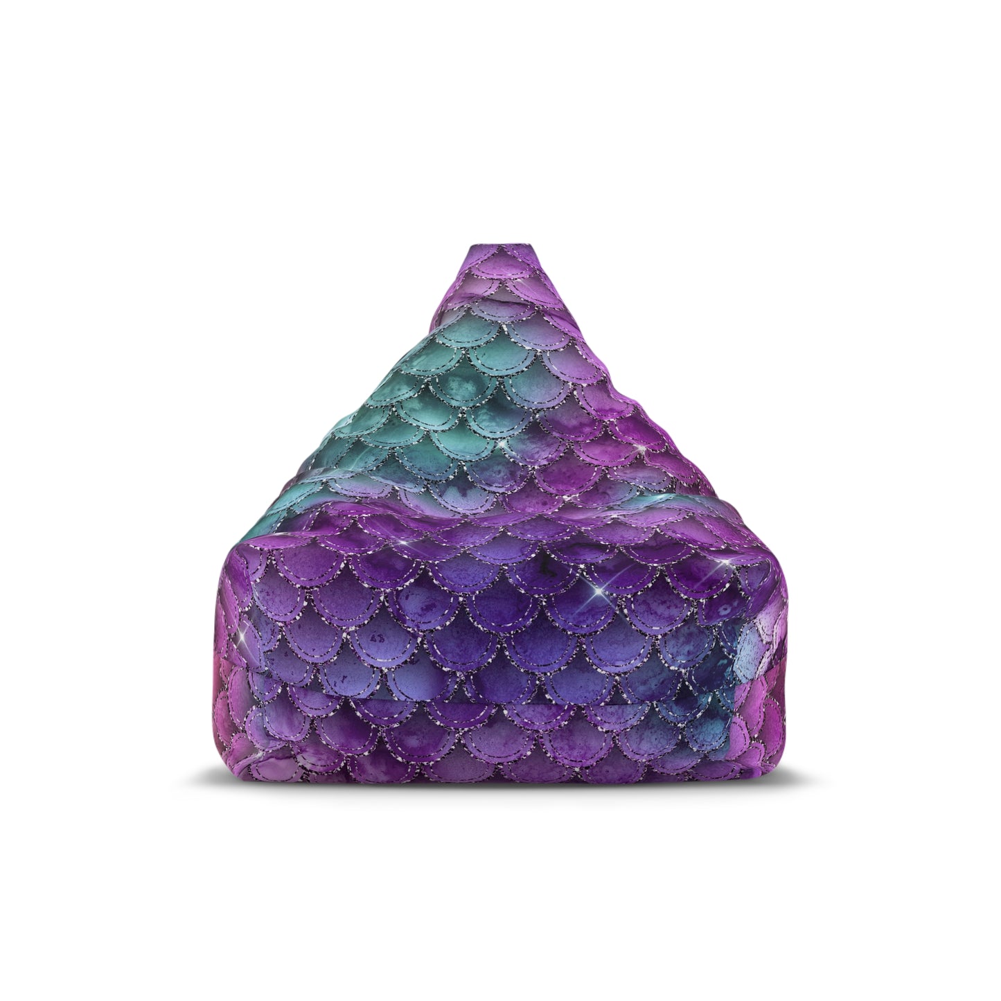 Mermaid Bean Bag Chair Cover - Enchanting Sea-Inspired Polyester Slipcover