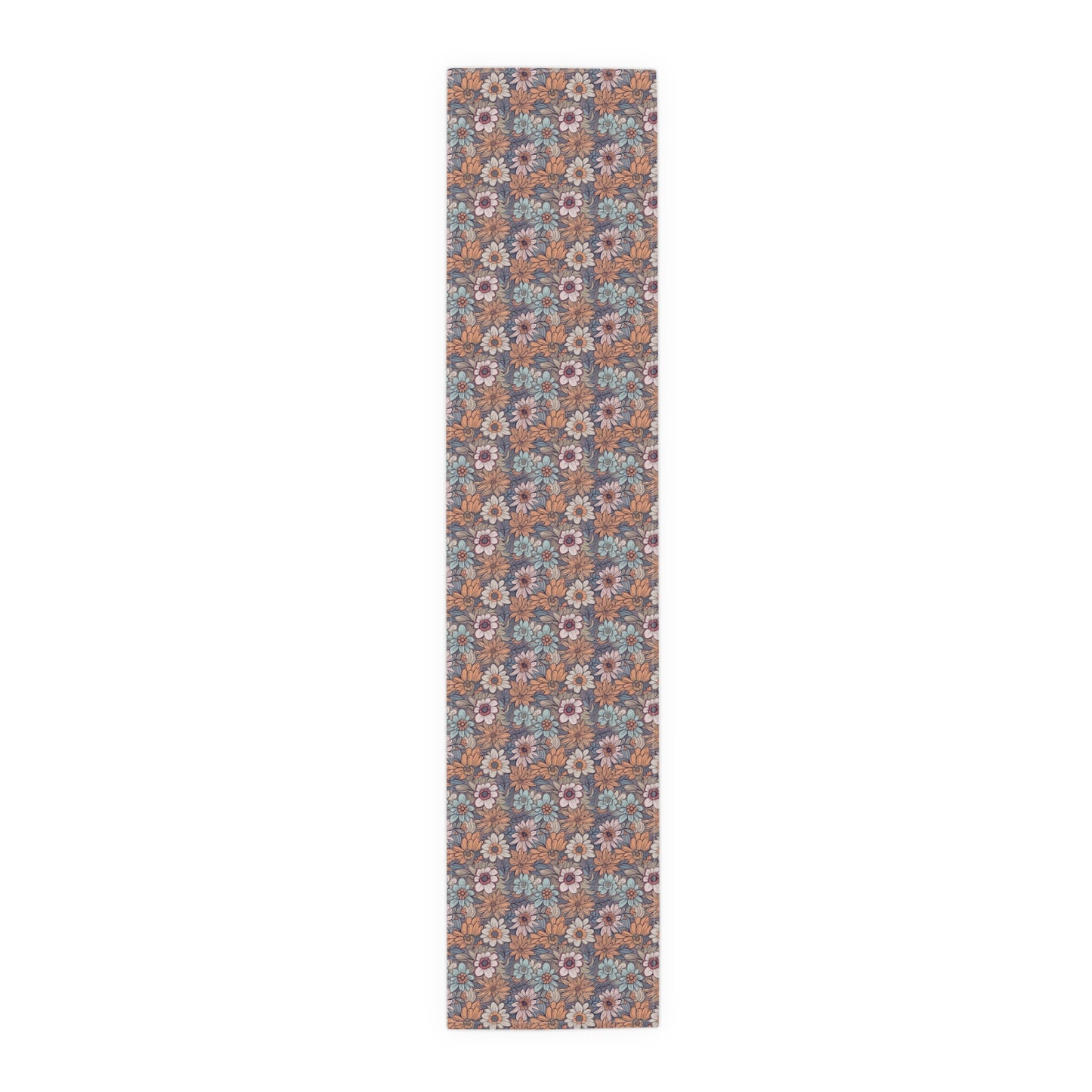 Boho Floral Table Runner - Vibrant Designs in Cotton Twill or Polyester - Ideal for Natural Home Decor