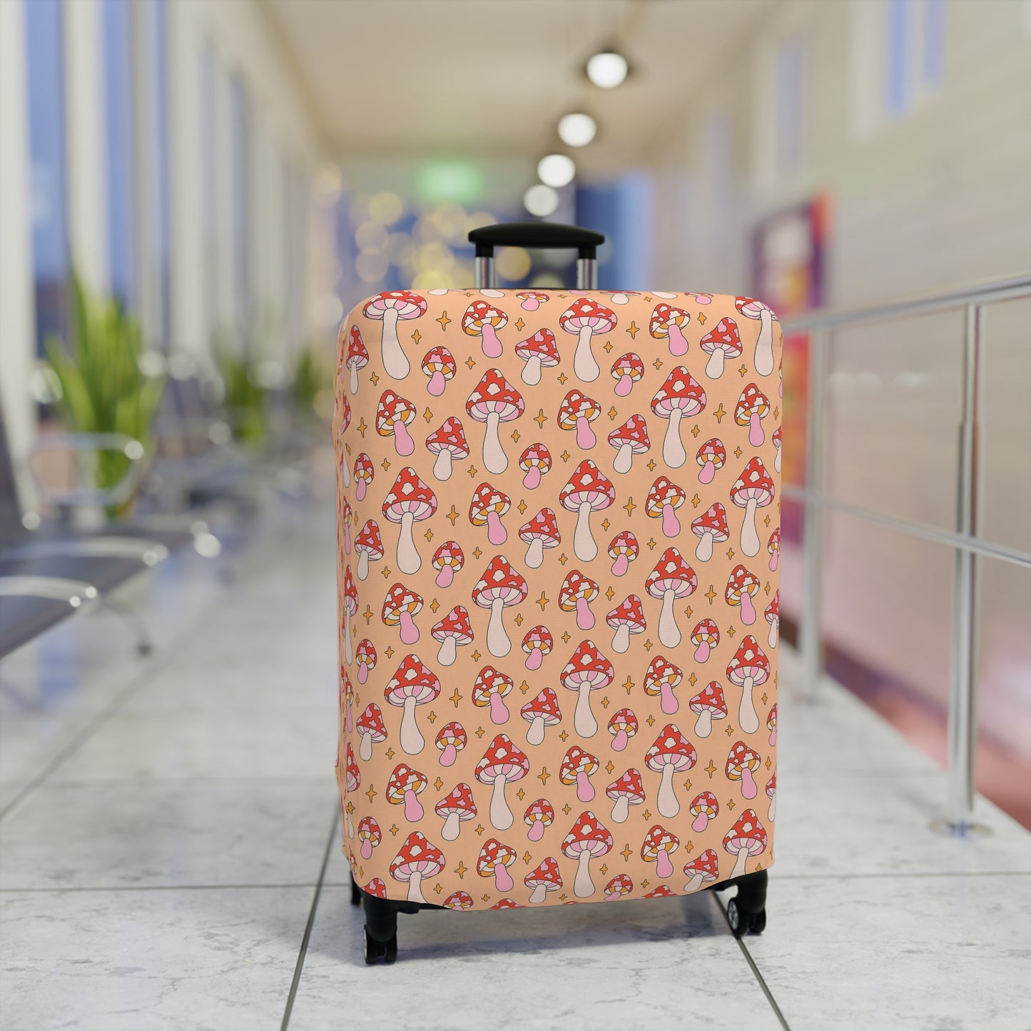 Mushroom Luggage Cover - Cottagecore Suitcase Cover