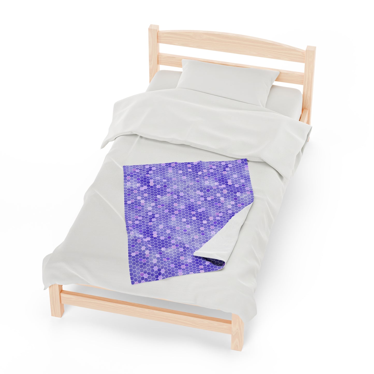Honey Bee Velveteen Plush Blanket | Soft, Nature-Inspired, Luxurious and Comforting | Available in Multiple Sizes