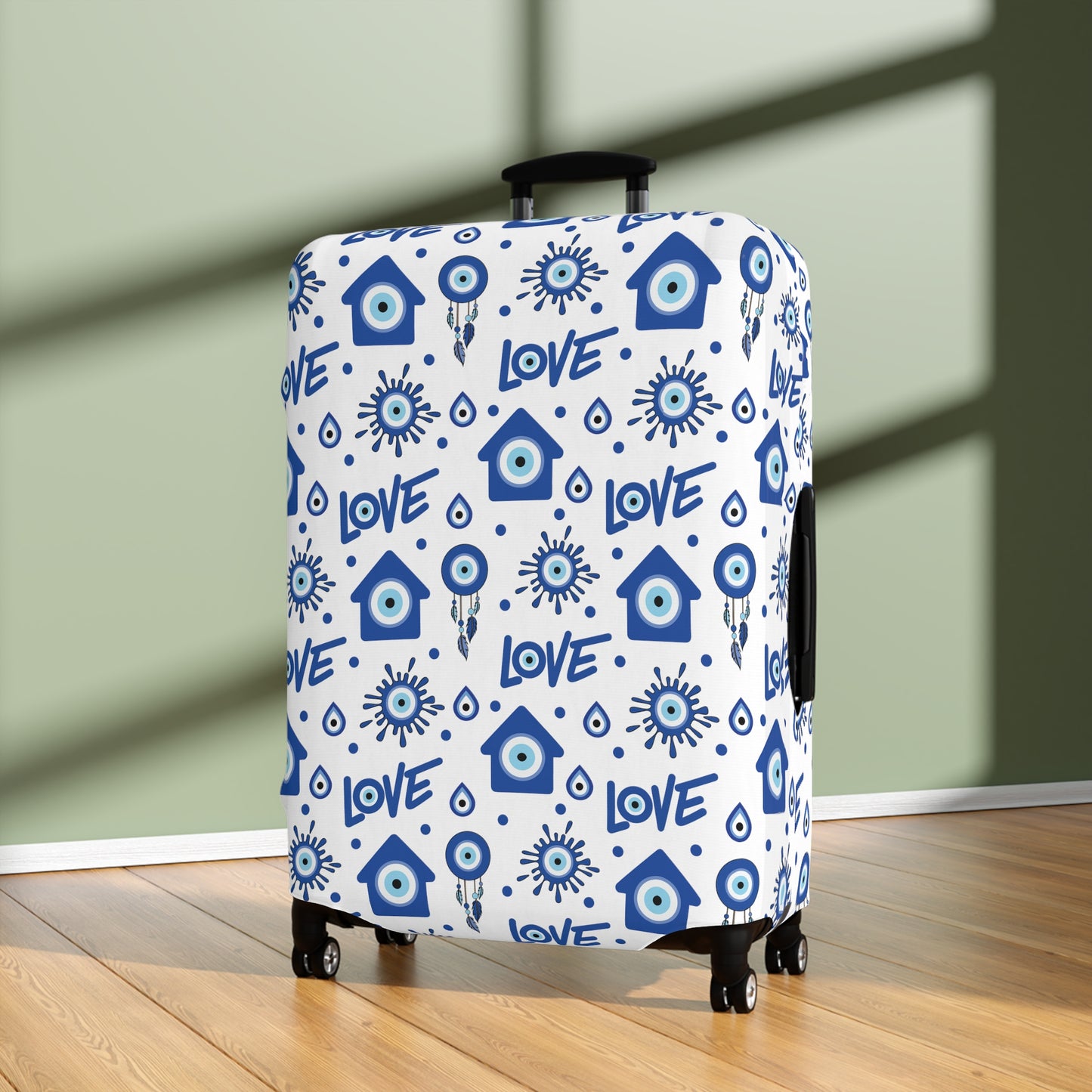 Evil Eye Luggage Cover - Stylish Evil Eye Suitcase Protector