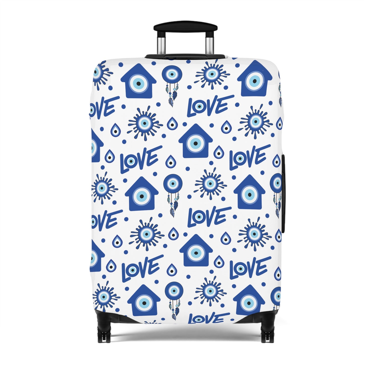 Evil Eye Luggage Cover - Stylish Evil Eye Suitcase Protector