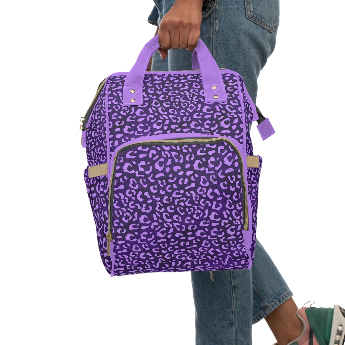 Leopard Print Diaper Backpack - Bold & Stylish Baby Bag with Trendy Leopard Patterns, Perfect for Adventurous Parents