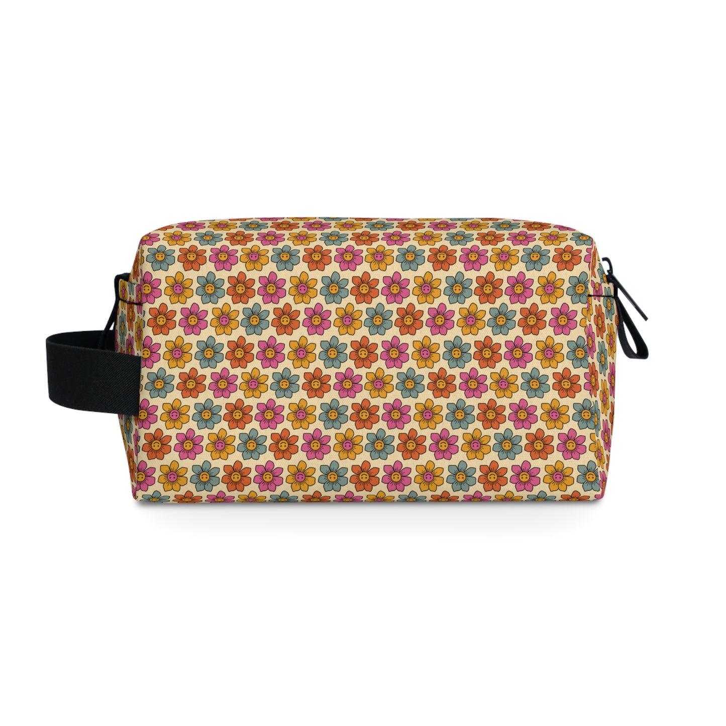 Retro Floral Toiletry Bag | Vintage-Inspired Water-Resistant Floral Organizer Bag | Travel & College Essential