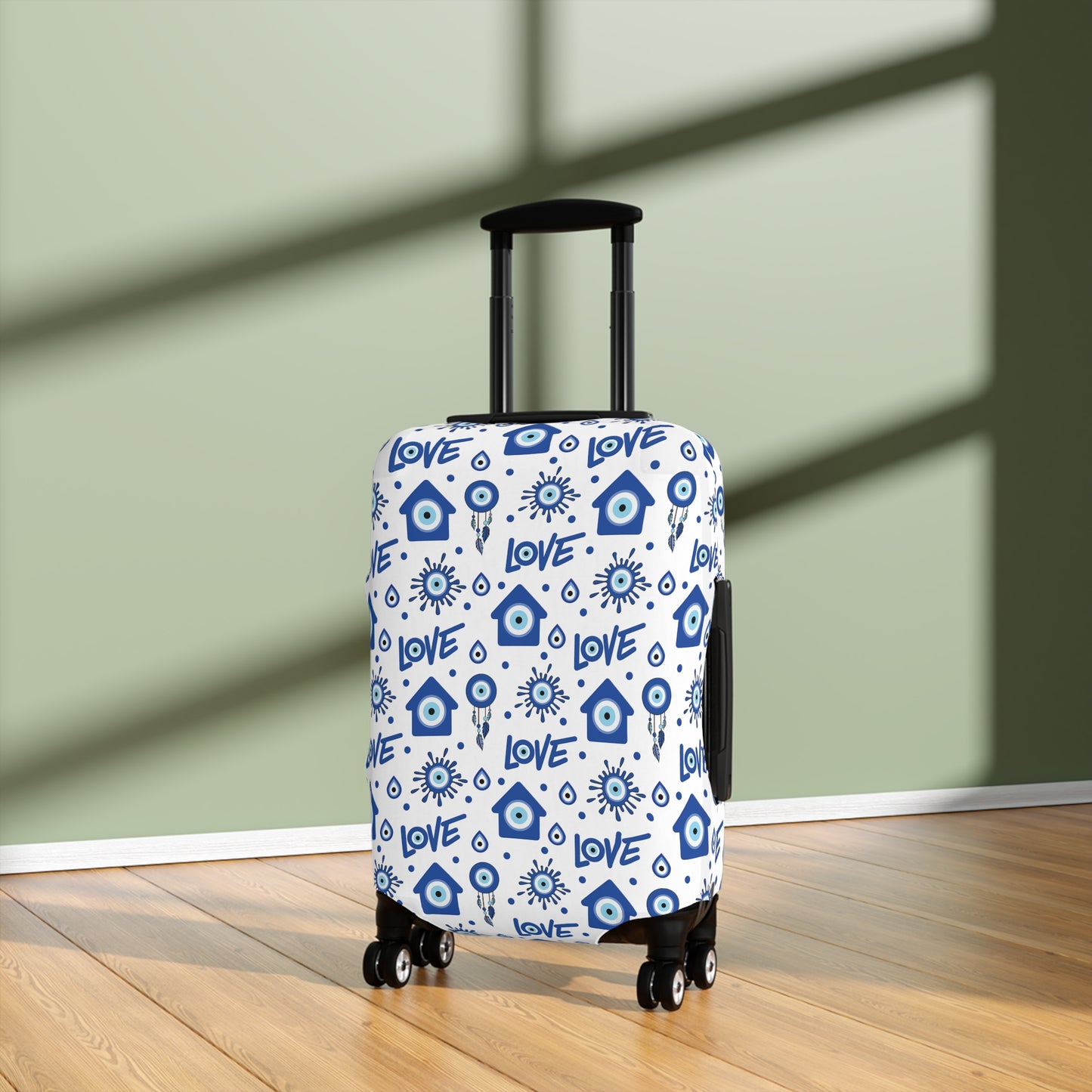 Evil Eye Luggage Cover - Stylish Evil Eye Suitcase Protector