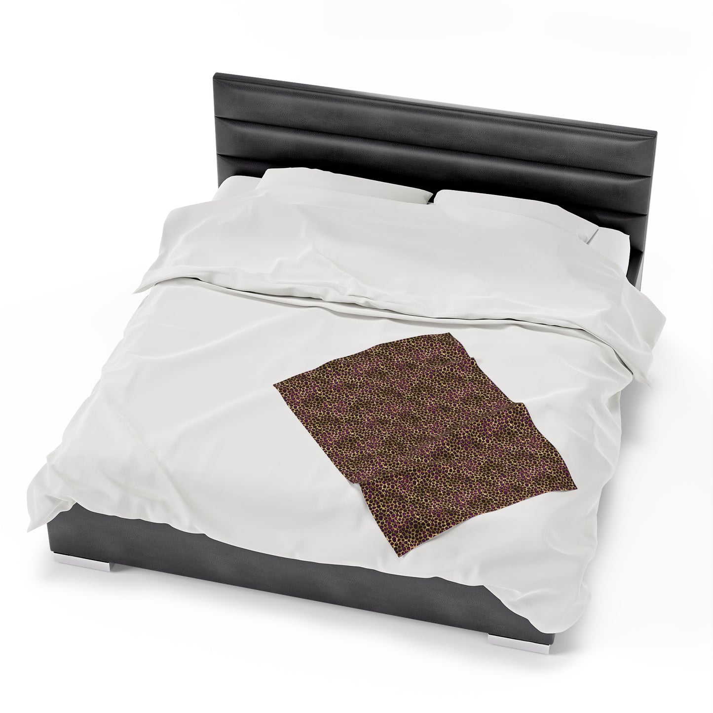 Leopard Velveteen Plush Blanket | Soft, Exotic, Luxurious and Comforting | Available in Multiple Sizes
