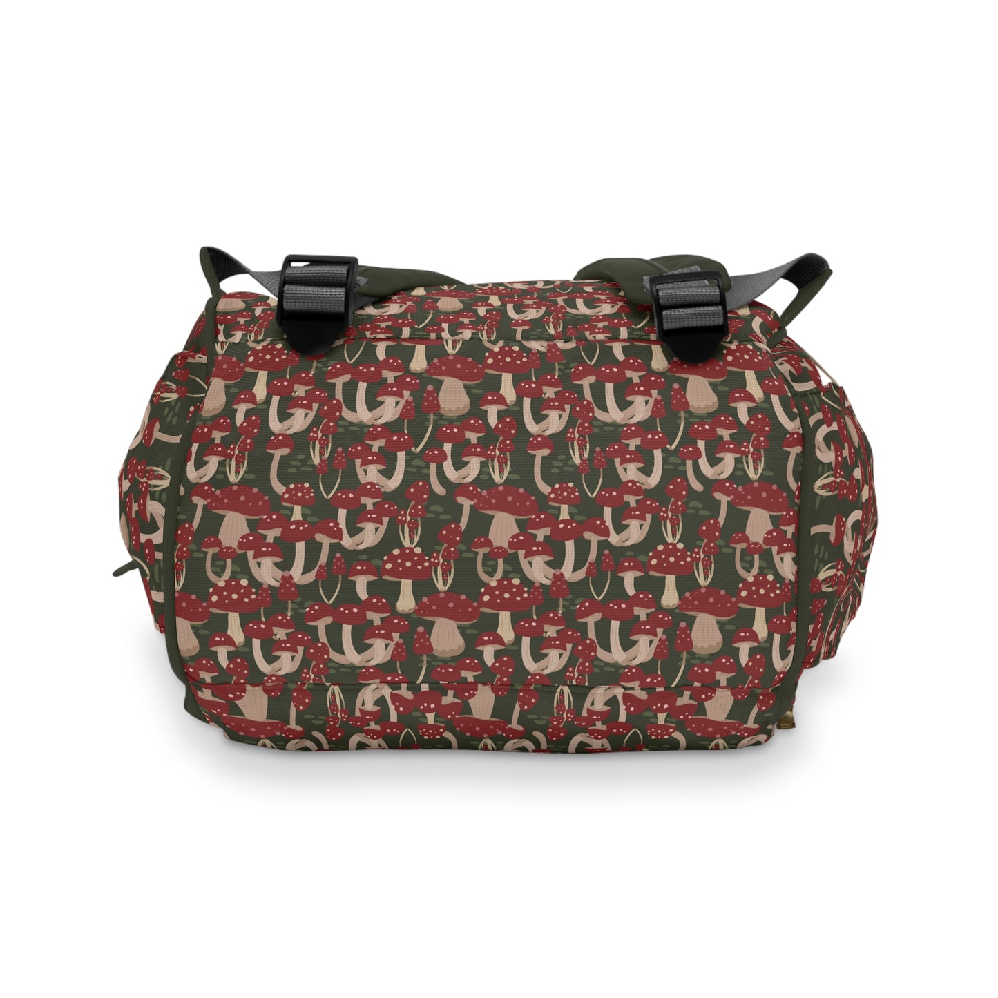 Magical Mushroom Diaper Backpack - Unique Nature-Inspired Nappy Bag for Eco-Conscious Parents, Organized & Multifunctional Baby Bag
