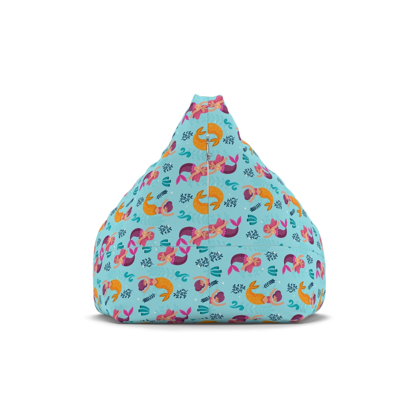 Mermaid Bean Bag Chair Cover - Enchanting Sea-Inspired Polyester Slipcover