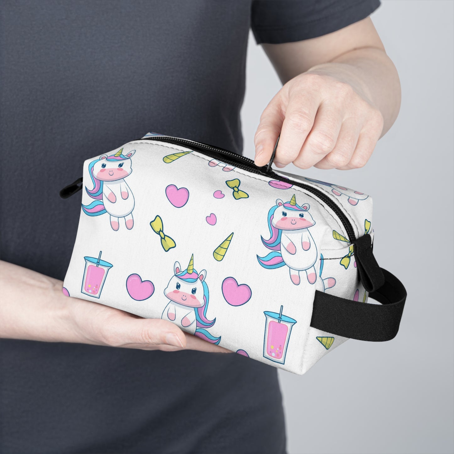 Magical Unicorn Toiletry Bag - Compact, Water-Resistant Cosmetic Organizer - Ideal for Campers & College Students