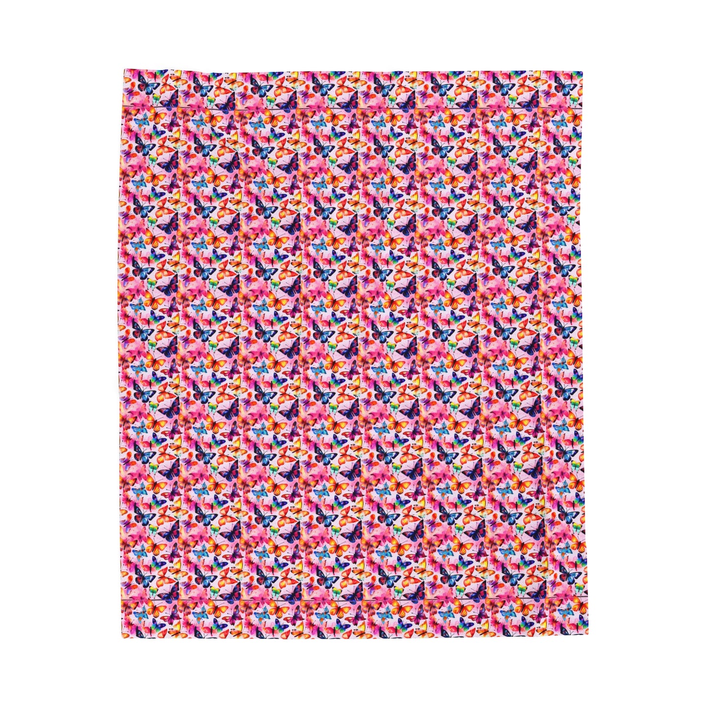 Butterfly Velveteen Plush Blanket | Soft, Luxurious, Enchanting, and Comforting | Available in Multiple Sizes