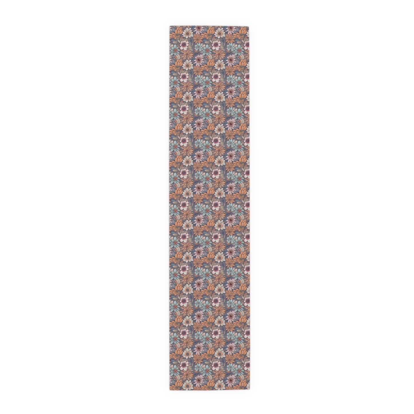 Boho Floral Table Runner - Vibrant Designs in Cotton Twill or Polyester - Ideal for Natural Home Decor