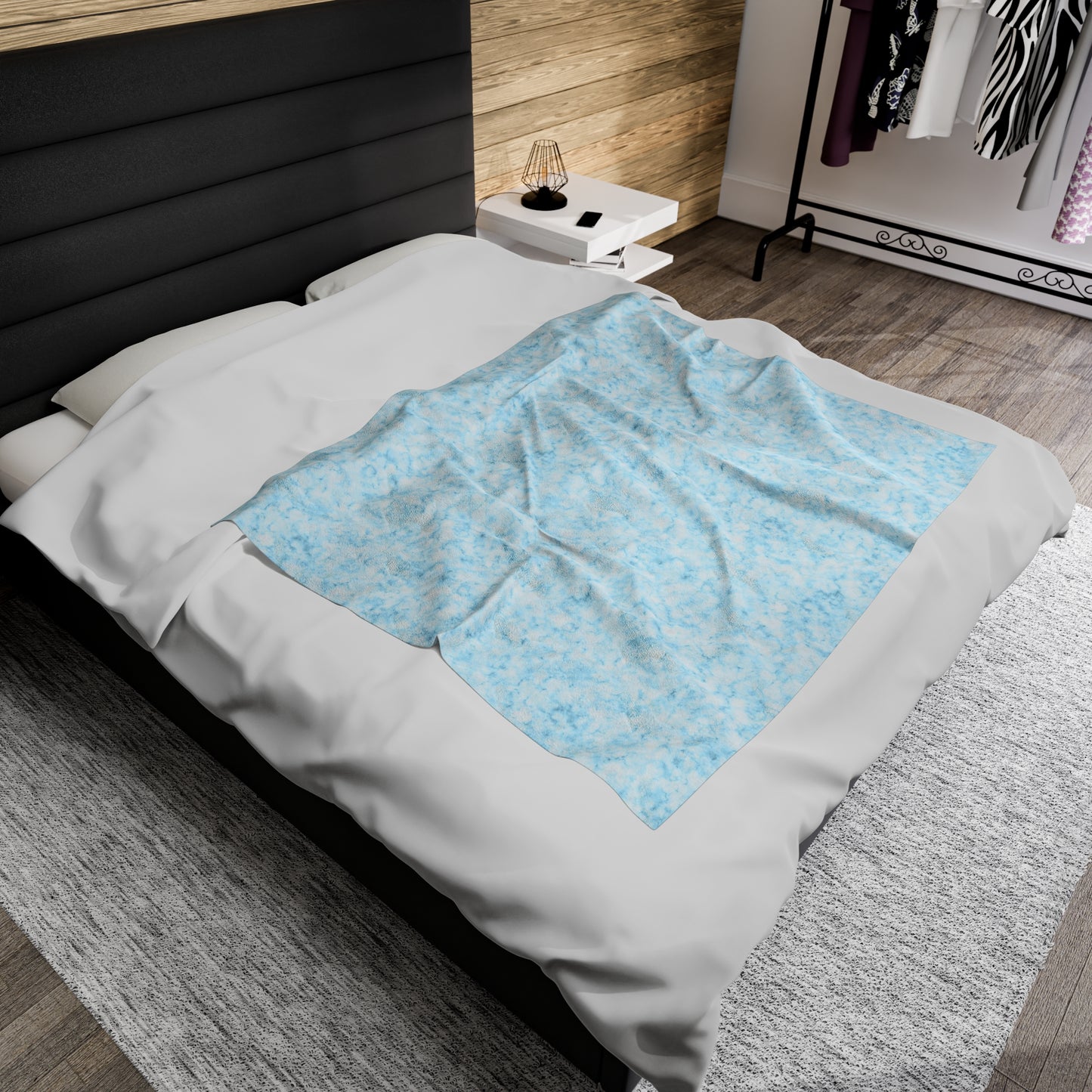 Marble Print Velveteen Plush Blanket | Soft, Elegant, Luxurious and Comforting | Available in Multiple Sizes