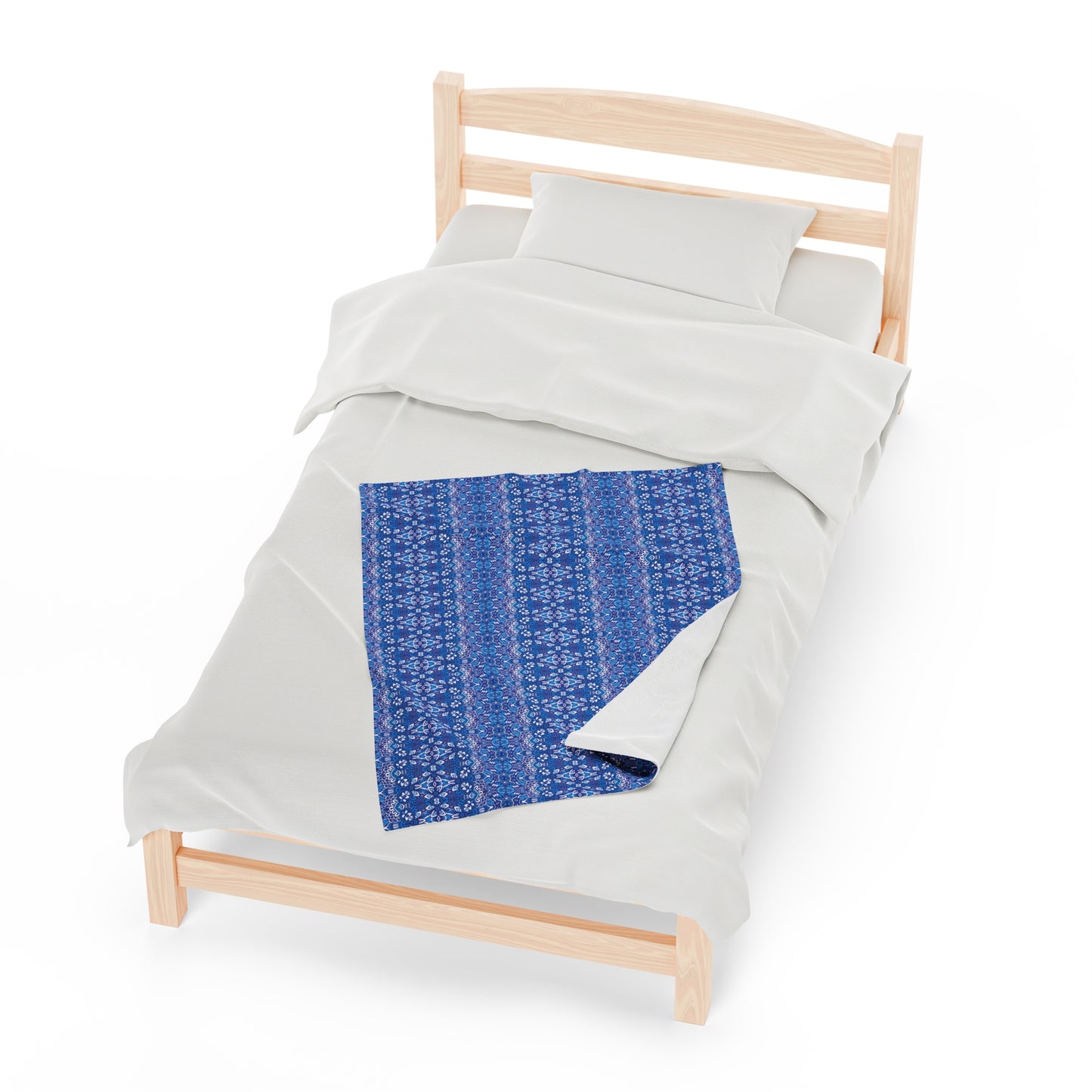Mandala Velveteen Plush Blanket | Soft, Spiritual, Luxurious and Comforting | Available in Multiple Sizes