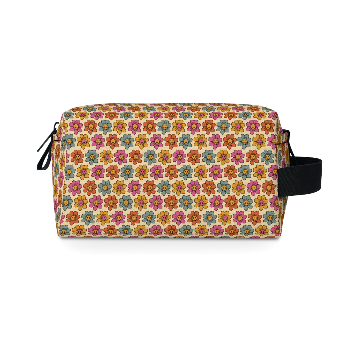 Retro Floral Toiletry Bag | Vintage-Inspired Water-Resistant Floral Organizer Bag | Travel & College Essential