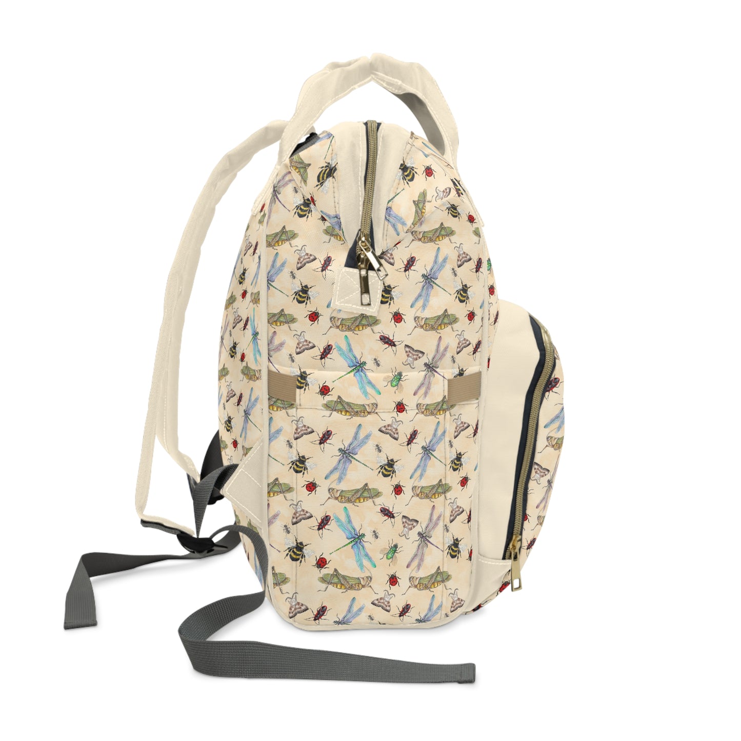 Insect Diaper Backpack - Whimsical Baby Bag with Colorful Insect Patterns, Perfect for Nature-Loving Parents