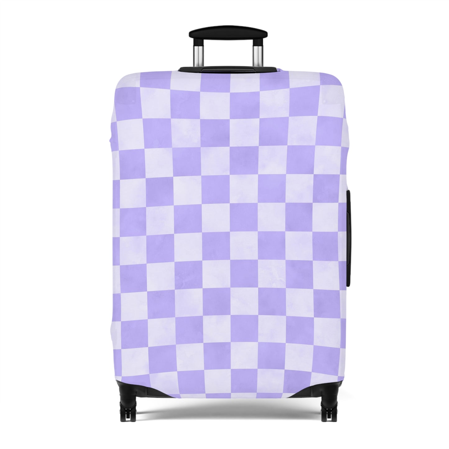 Pastel Checkers Luggage Cover - Checkers Suitcase Cover