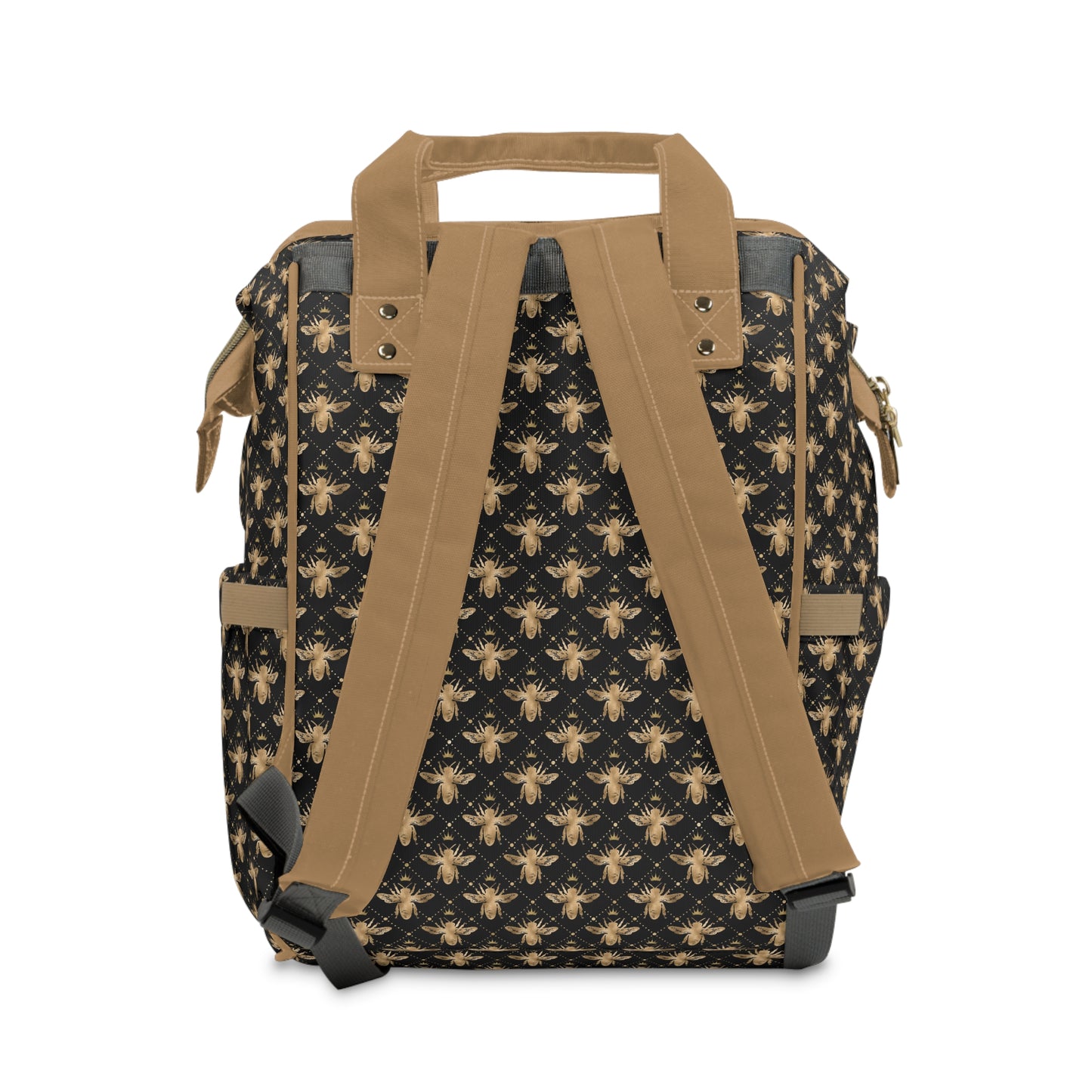 Honey Bee Diaper Backpack - Eco-Friendly & Stylish Baby Bag with Buzzing Bee Motifs, Perfect for Nature-Loving Parents