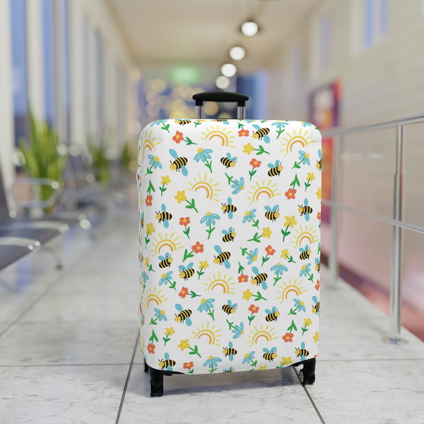 Honey Bee Luggage Cover - Bee Suitcase Cover