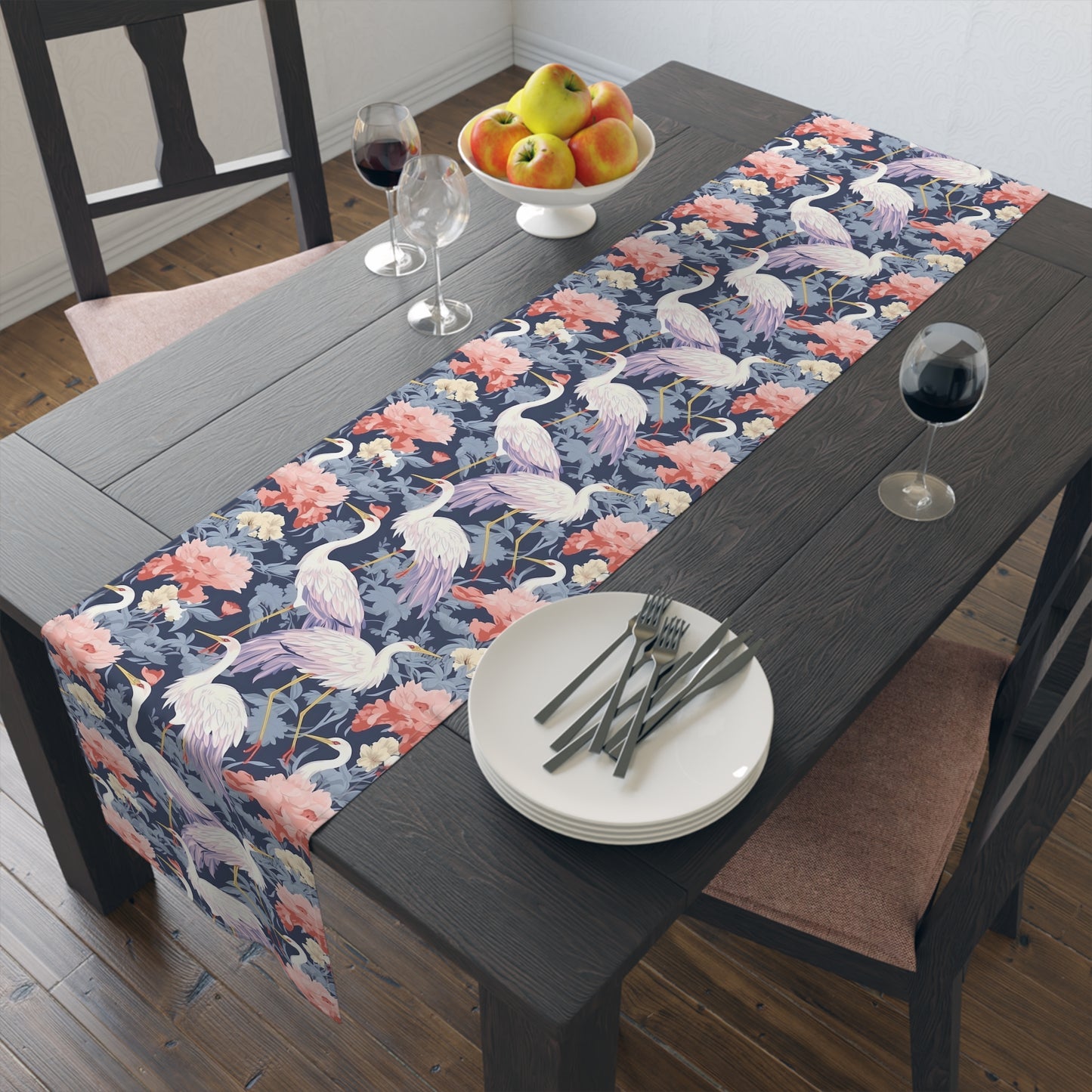 Chinoiseries Table Runner - Cotton Twill & Polyester