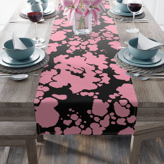 Cowhide Print Table Runner - Rustic Elegance, Cotton Twill or Polyester - Perfect for Western & Luxurious Home Decor