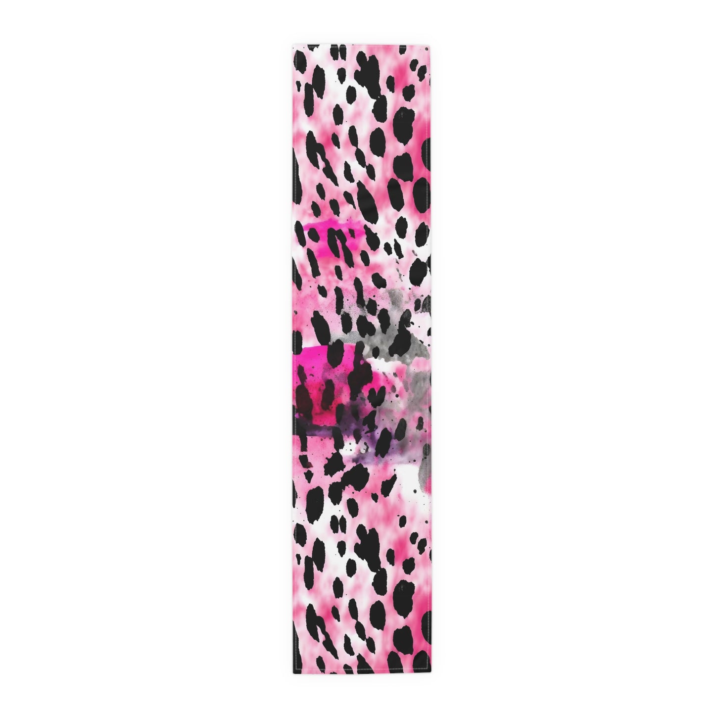 Cow Print Table Runner - Chic Farmhouse Style, Available in Cotton Twill or Polyester - Elevate Your Home Decor