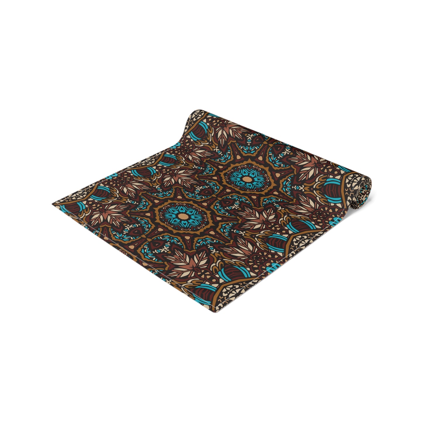 Mandala Print Table Runner - Intricate Patterns, Cotton Twill or Polyester - Ideal for Decorative Home Accents