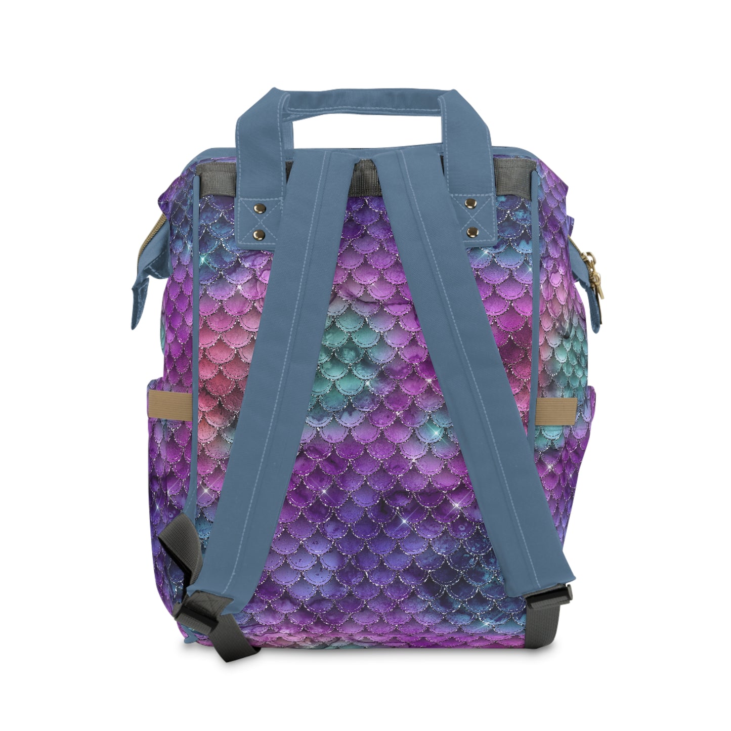 Mermaid Diaper Backpack - Magical & Multifunctional Nappy Bag with Ocean-Inspired Mermaid Patterns