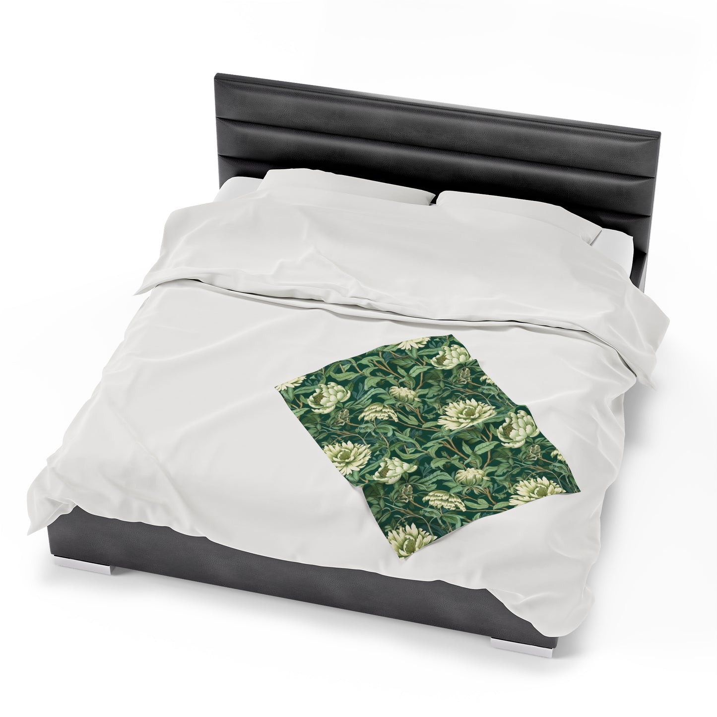Chinoiserie Velveteen Plush Blanket | Soft, Elegant, Luxurious and Culturally Rich | Available in Multiple Sizes