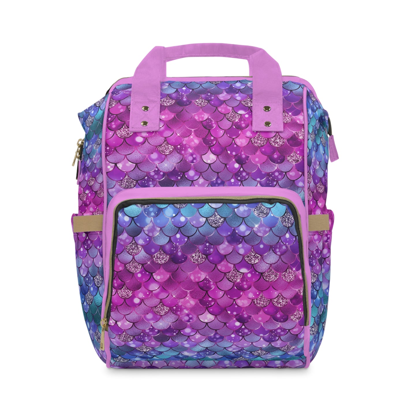 Mermaid Diaper Backpack - Magical & Multifunctional Nappy Bag with Ocean-Inspired Mermaid Patterns