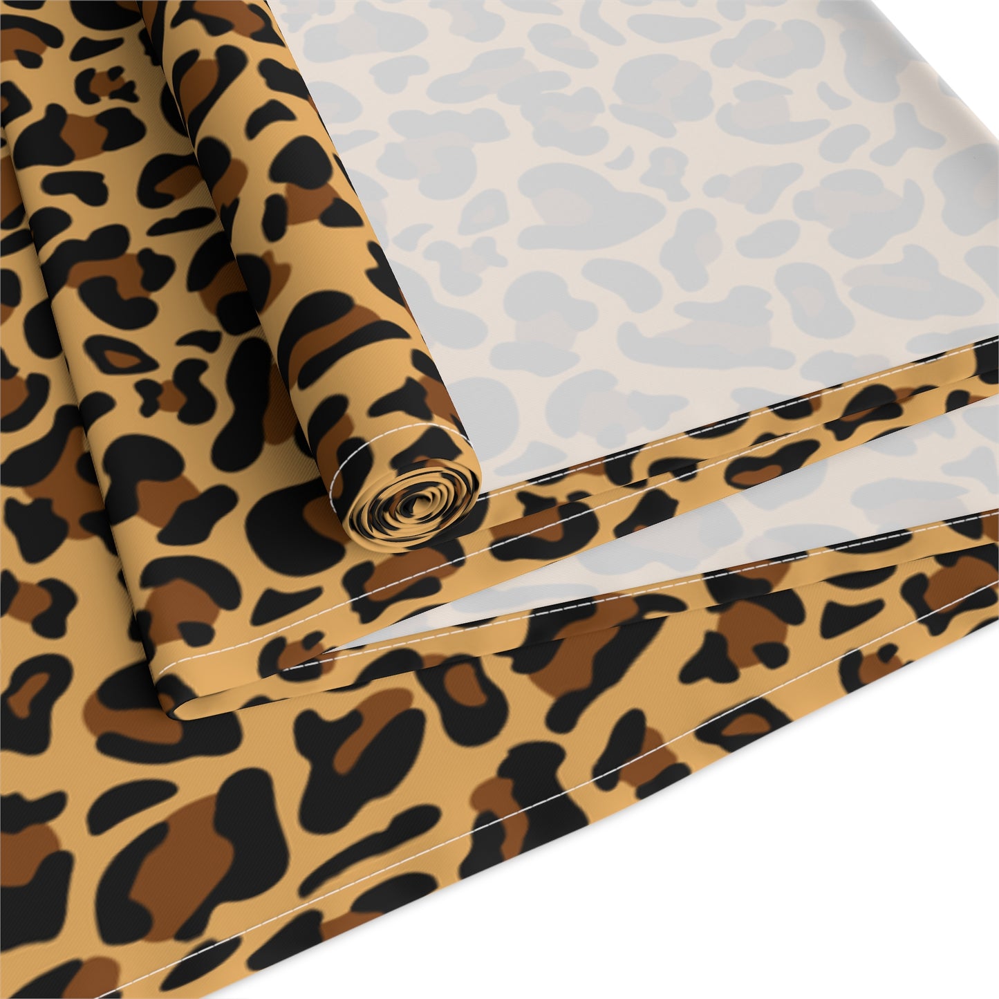 Leopard Print Table Runner - Bold Exotic Elegance, Cotton Twill or Polyester - Perfect for Safari & Glamorous Home Decor