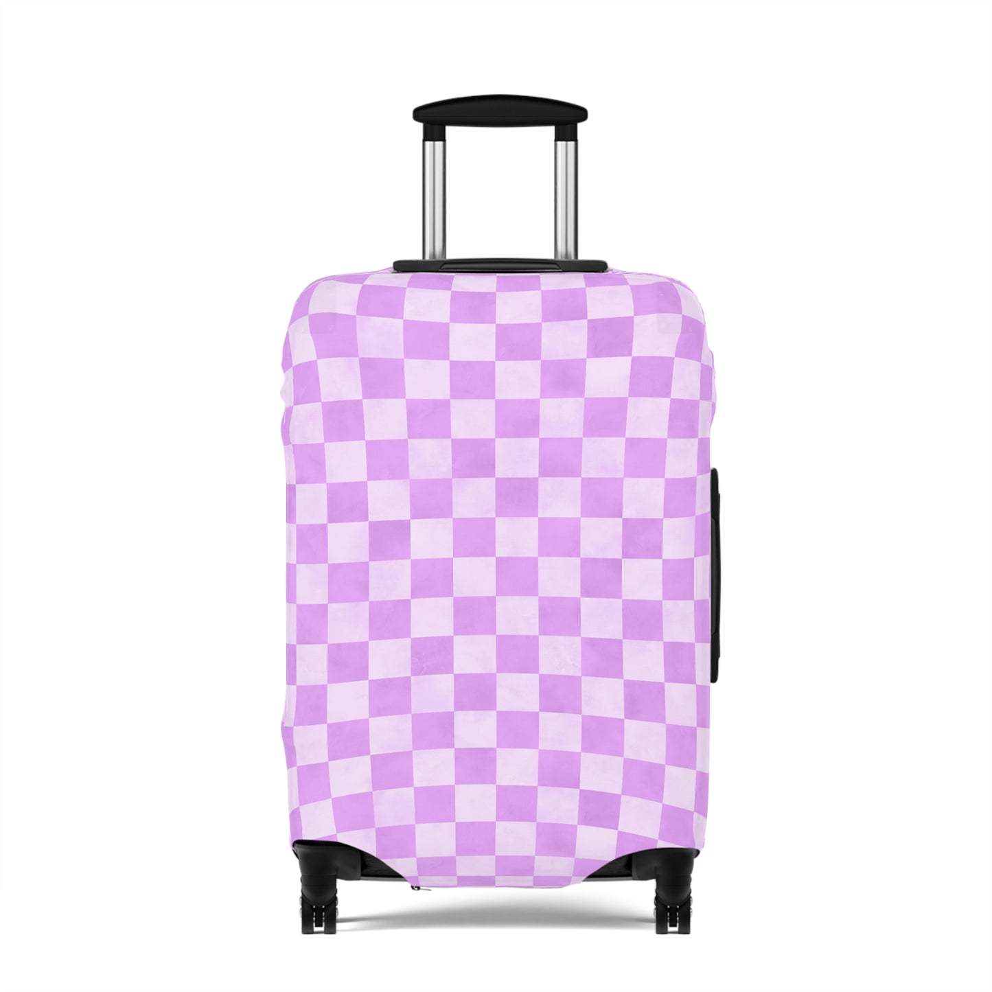 Pastel Checkers Luggage Cover - Checkers Suitcase Cover