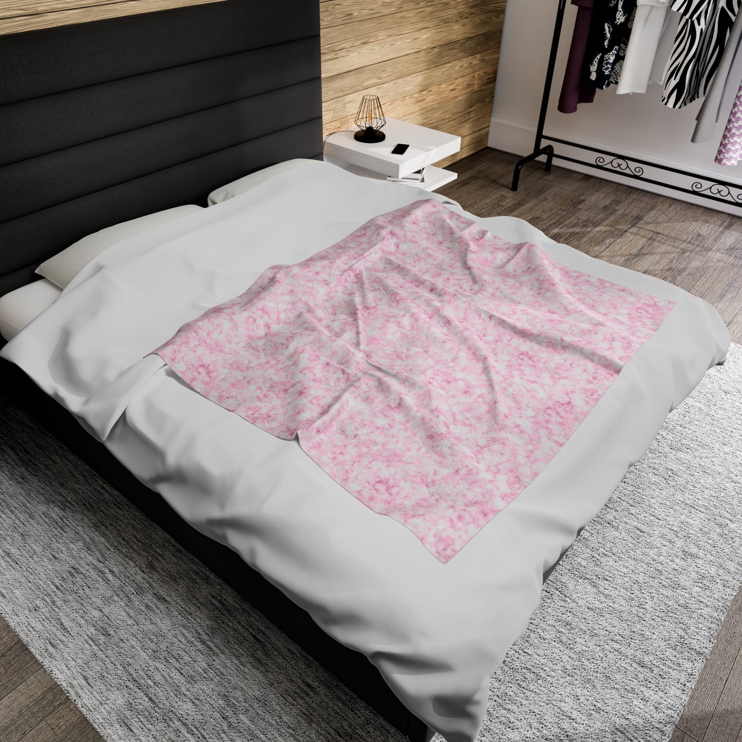 Marble Print Velveteen Plush Blanket | Soft, Elegant, Luxurious and Comforting | Available in Multiple Sizes